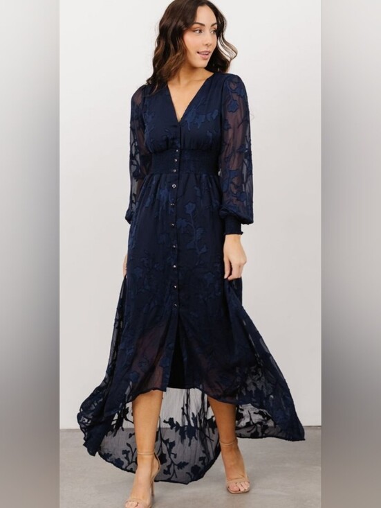 Baltic Born Dresses & Skirts - Baltic Born Mayfair High Low Maxi Dress Navy XL